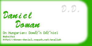 daniel doman business card